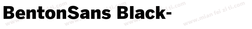 BentonSans Black字体转换